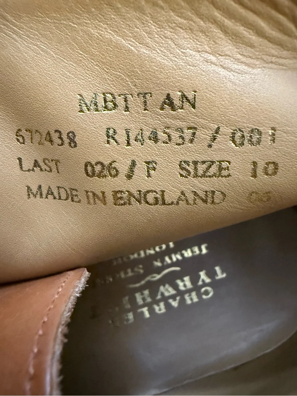 Charles Tyrwhitt Made in England Tan Leather Chukka Boots UK 10 US 10.5/11